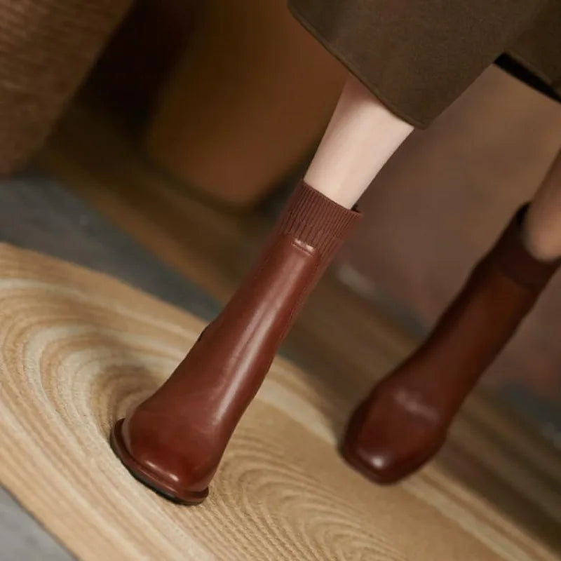 Valenza™| Lorivane Square Ankle Boots