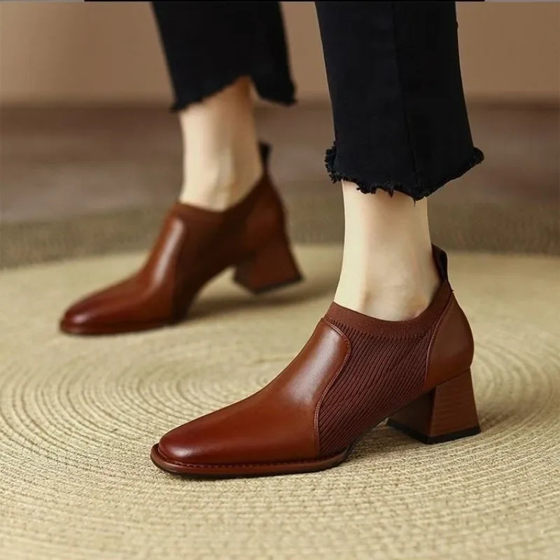 Valenza™| Amirelle Square Ankle Boots