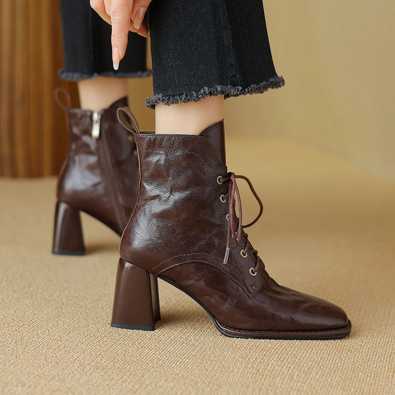 Valenza™| Virelia Leather Ankle Boots