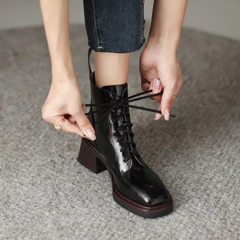 Valenza™| Jovinna Square Ankle Boots