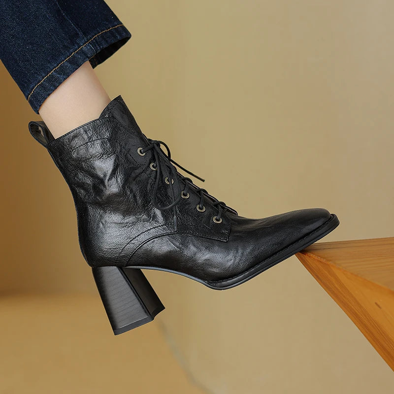 Valenza™| Virelia Leather Ankle Boots