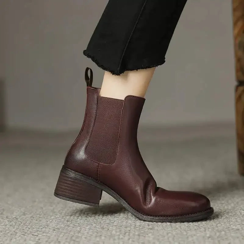 Valenza™| Zantina Leather Ankle Boots