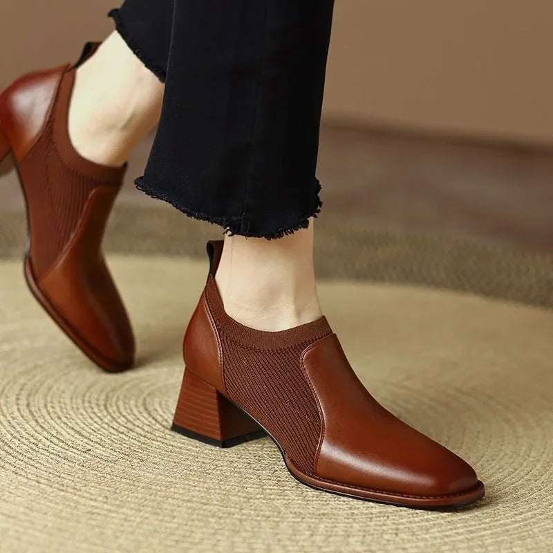 Valenza™| Amirelle Square Ankle Boots