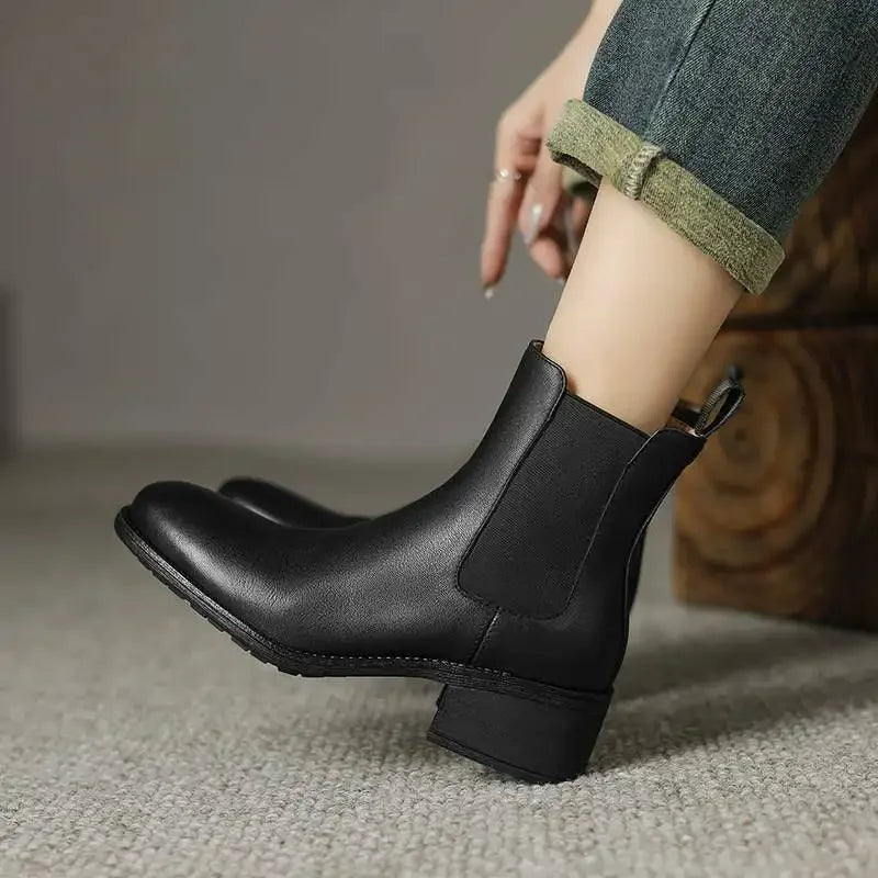 Valenza™| Zantina Leather Ankle Boots